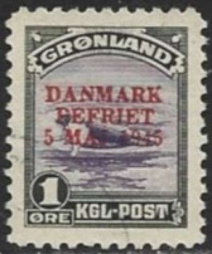 Groenland - 1945 - Y&T 18A * - NSG ( Très rare )