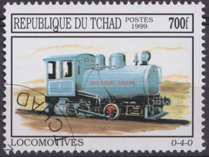 Tchad 2000 Y&T 1165 oblitéré - Locomotives 