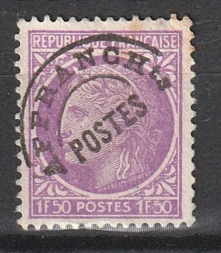 1 Timbre Préoblitéré  YT PR 91A