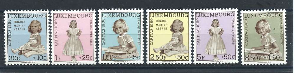 Luxembourg N°589/94** (MNH) 1960 - Princesse 