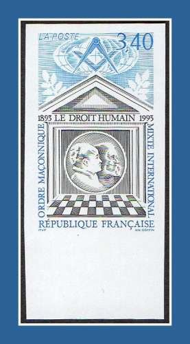 Non Dentelé N° 2796 ** MNH Bdf Le Droit Humain 1993 ordre maçonnique