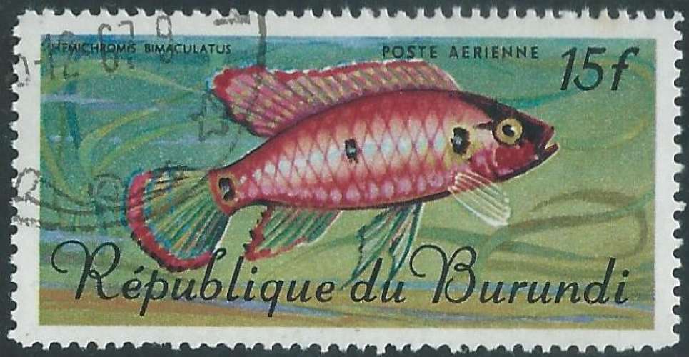 Burundi - Poste Aérienne - Y&T 0066 (o) - Poissons -