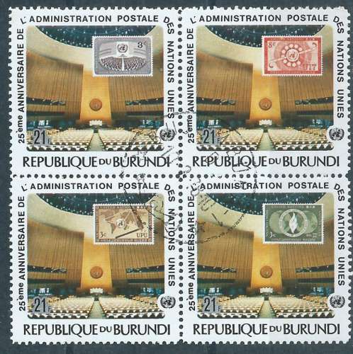 Burundi - Y&T 0761/0764 (o) - Nations Unies -