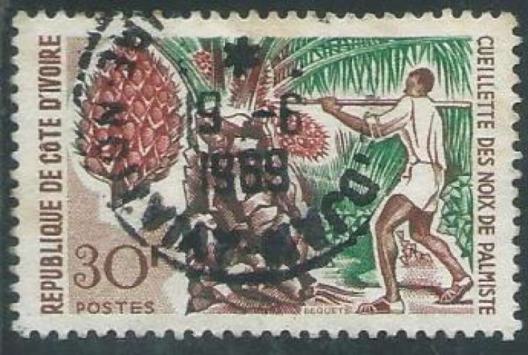 Côte d'Ivoire - Y&T 0261 (o) - Noix de palmiste -