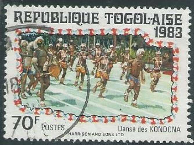 Togo - Y&T 1094 (o) - Danses traditionnelles -