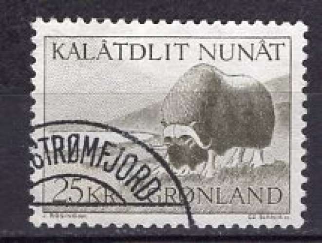 GROENLAND 1969 ANIMAUX LE BOEUF MUSQUE OBLITERE