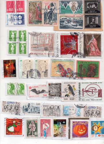  LOT   120823 FRANCE  OBL VOIR 7 SCANS deion