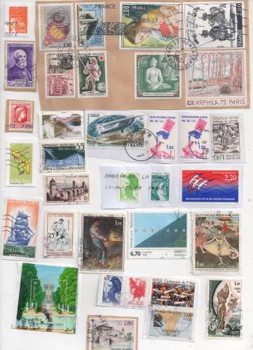  LOT   120823 FRANCE  OBL VOIR 7 SCANS deion