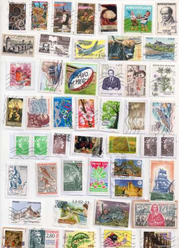  LOT   120823 FRANCE  OBL VOIR 7 SCANS deion