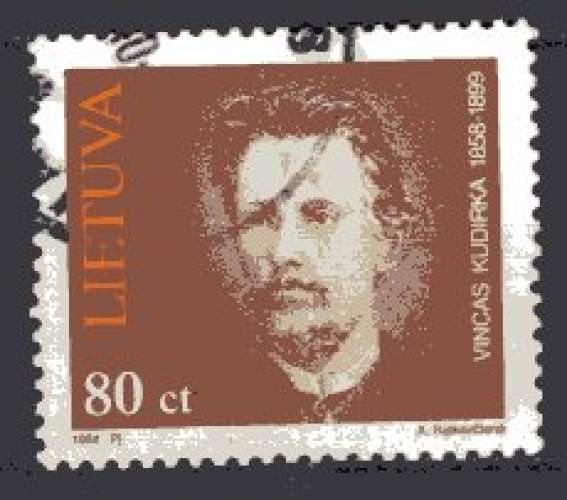 LITUANIE 1994 VINCAS KUDIRKA MEDECIN OBLITERE