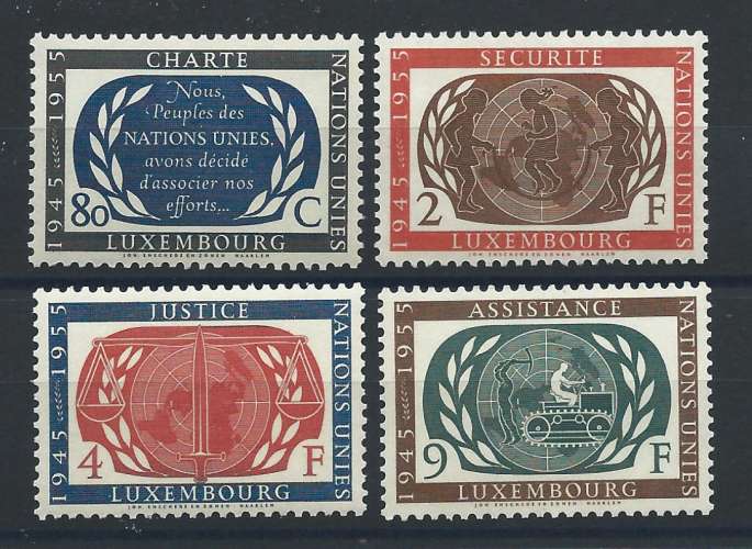 Luxembourg N°496/99** (MNH) 1955 - Charte des Nations Unies