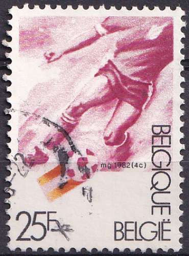 Belgique 1982 Y&T 2045 oblitéré - Footballeur 