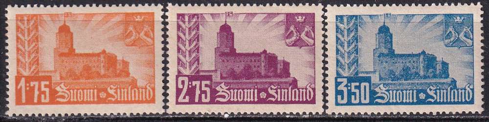 finlande ... n° 231 à 233  neufs* ... 1941