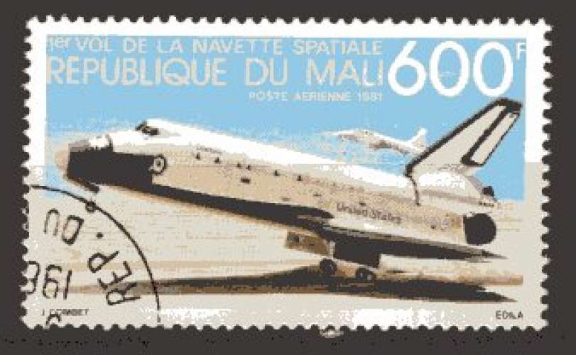 MALI 1981 ESPACE LA NAVETTE SPACIALE  OBLITERE