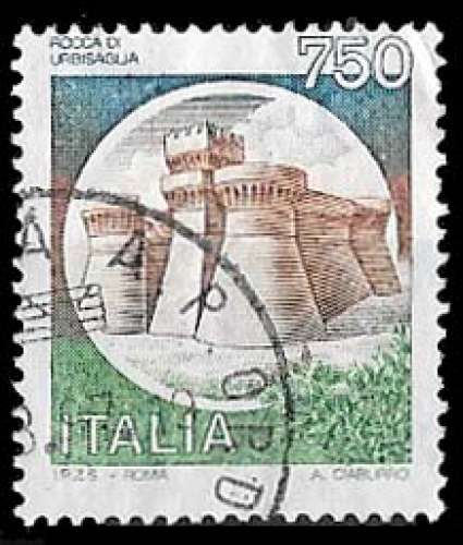 Italie 1990 - Y&T 1891 Oblitéré - Château d'Urbisaglia