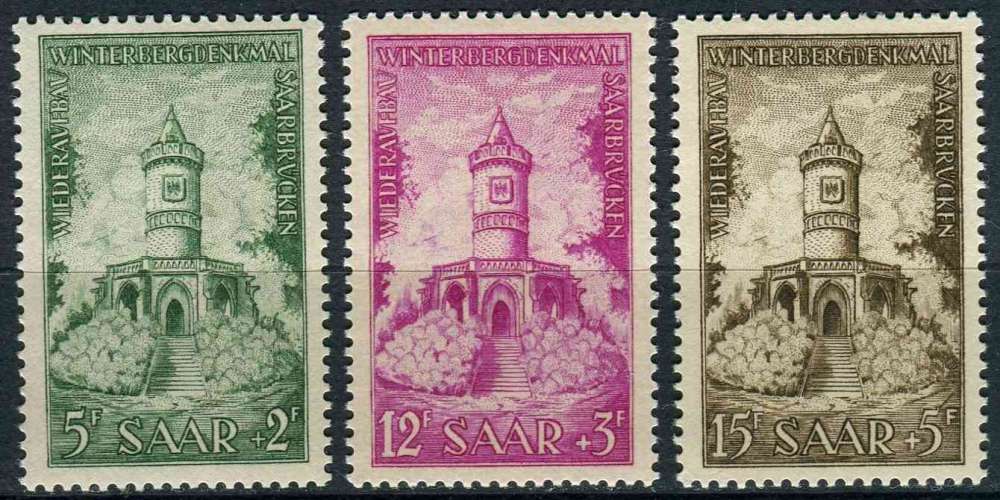 SARRE 1956 NEUF** MNH N° 355 à 357