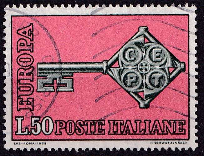 Italie 1968 Y&T 1010 oblitéré - Europa 