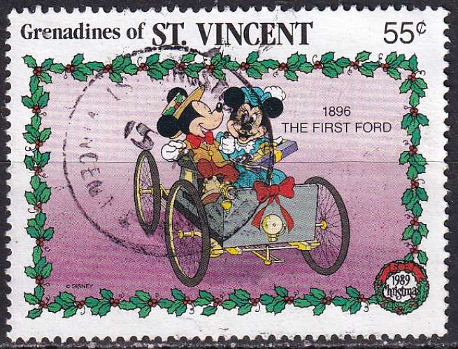 saint-vincent et grenadines ... n° 592  obliteré ... 1989