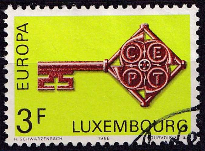 Luxembourg 1968 Y&T 724 oblitéré - Europa 