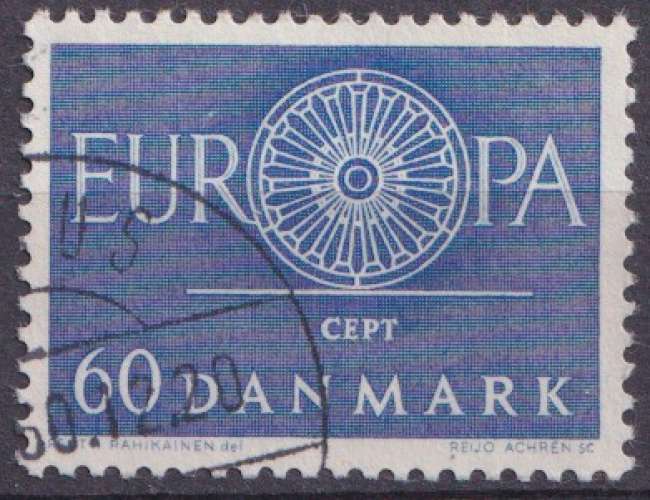 Danemark 1960 Y&T 394 oblitéré - Europa 