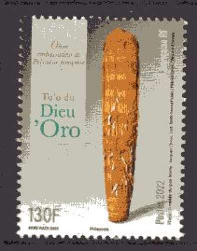 FRANCE POLYNESIE 2022 OBJET AMBASSADEUR POLYNESIE DIEU ORO  NEUF**