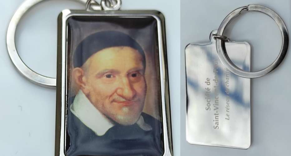 Porte clefs Key Chains Métallique Société de Saint Vincent de Paul Le Réseau de Charité