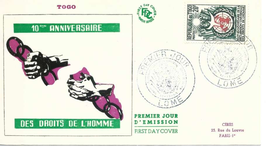 Togo - Premier jour - Y&T 0275 