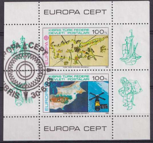 Chypre turc BF 1983 Y&T 4 oblitéré - Europa 