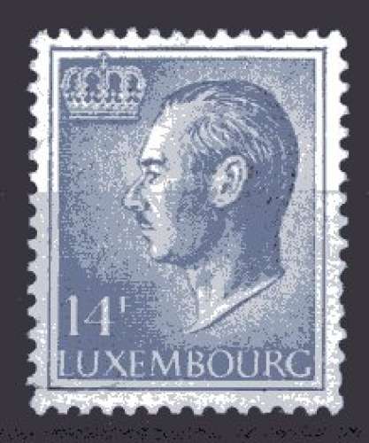 LUXEMBOURG  1991  LE GRAND DUC JEAN 14 FR BLEU-LILAS NEUF**