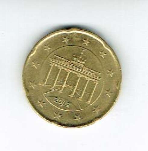 ALLEMAGNE 2002 F - PIÈCE DE 20 CT EURO. 