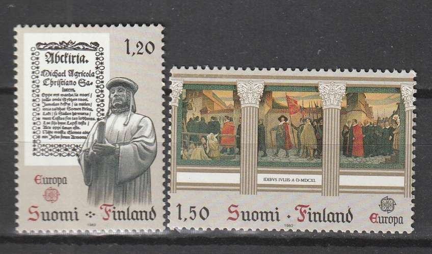  Finlande Europa CEPT  1982  YT 865 et 866   Neufs MNH
