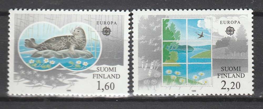  Finlande Europa CEPT  1986  YT 949 et 950  Neufs MNH