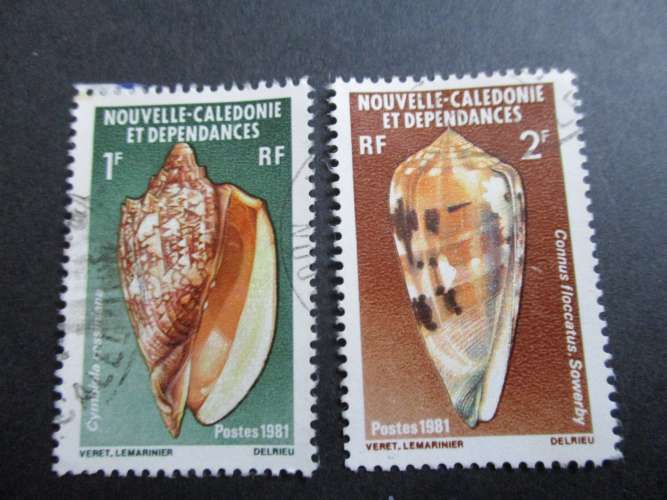 Nouvelle - Calédonie y & t 446 & 447 obl 1981