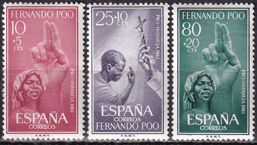 fernando poo ... n° 188 à 190  neufs** ... 1961