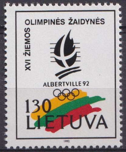 Lituanie 1992 Y&T 428 neuf ** - Jeux olympiques 1992 