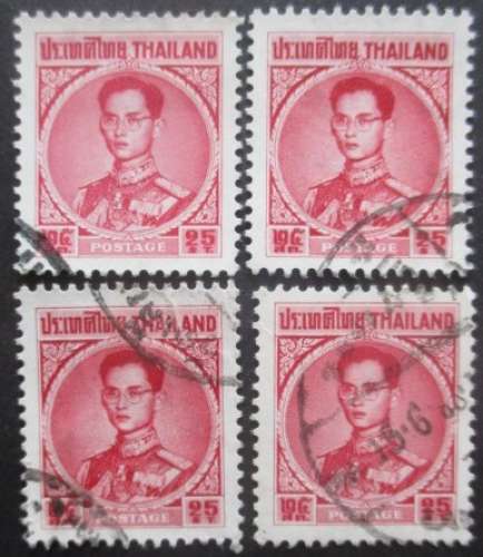 THAILANDE N°388 X 4 oblitéré 