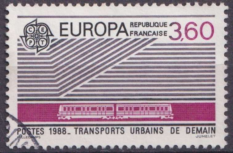 France 1988 Y&T 2532 oblitéré - Europa 