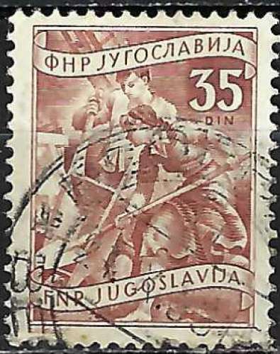 Yougoslavie - 1952-53 - Y & T n° 596 - O.