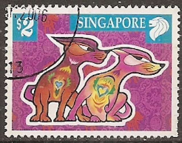 singapour ... n° 1404  obliteré ... 2006
