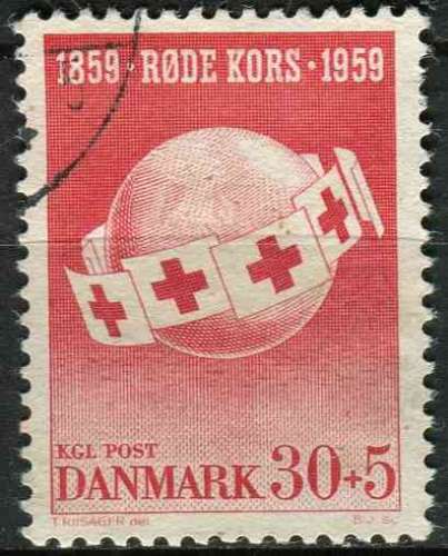 DANEMARK 1959 OBLITERE N° 383 Croix-Rouge
