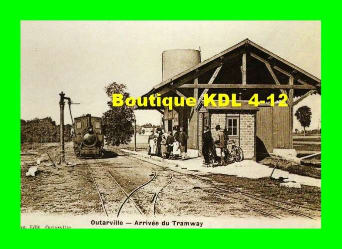 AL REP 23 - Train - loco Decauville en gare - OUTARVILLE - Loiret - TPT - Reproduction