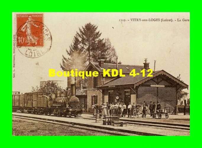 AL REP 28 - Train en gare - FRESNAY L'EVEQUE - Eure et Loir - ETAT - Reproduction