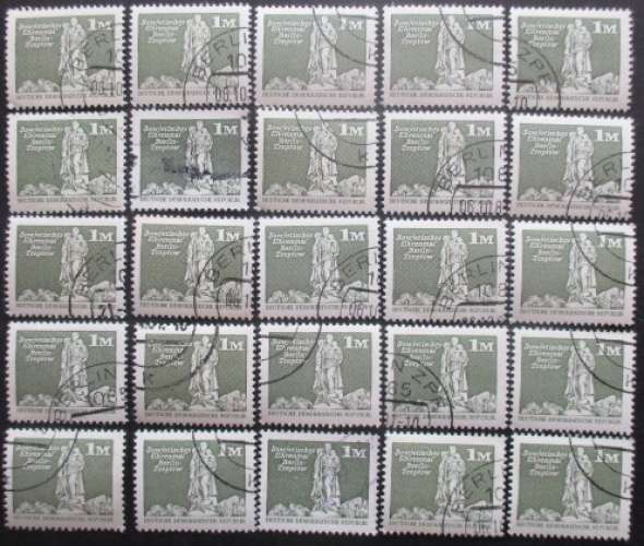 ALLEMAGNE DDR N°2202 X 25 oblitéré cote 20€