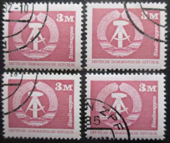 ALLEMAGNE DDR N°2305 X 4 oblitéré 