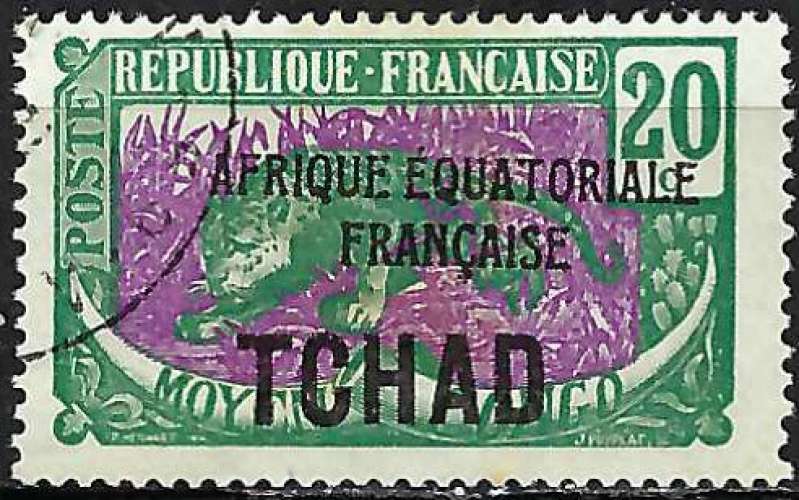 Tchad - 1924 - Y & T n° 25 - O.