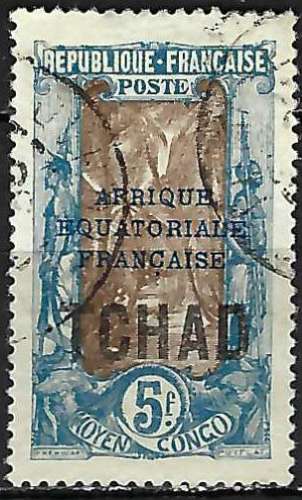 Tchad - 1924 - Y & T n° 36 - O.