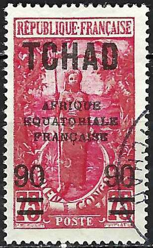 Tchad - 1926-27 - Y & T n° 47 - O.
