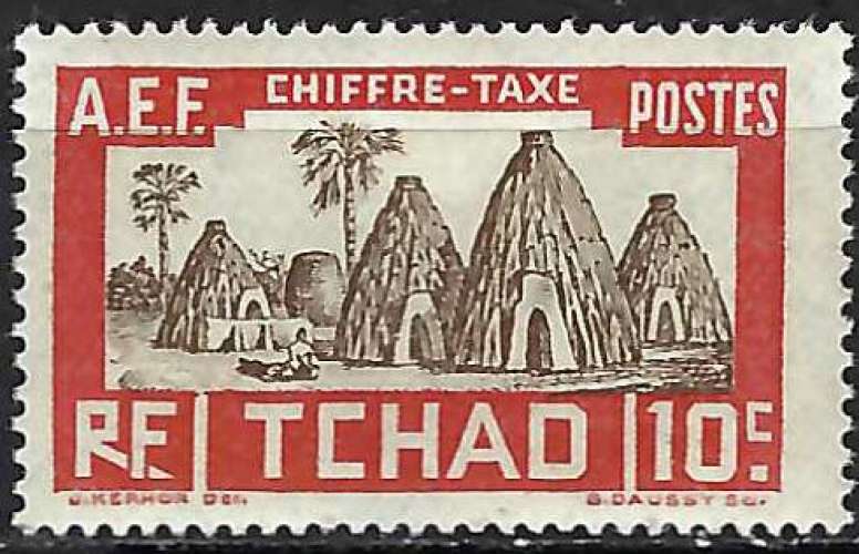 Tchad - 1930 - Y & T n° 13 Timbres-taxe - MH