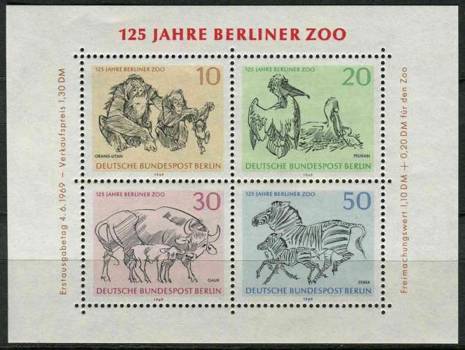 ALLEMAGNE BERLIN 1969 NEUF** MNH BF N° 2