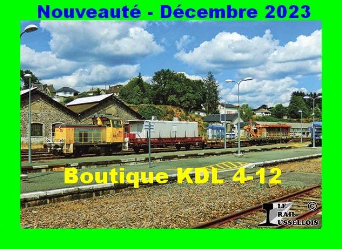 RU 2110 - Train d'inspection des tunnels, locotracteur Y 9011 en gare - USSEL - Corrèze - SNCF